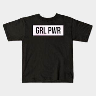 grl pwr marble Kids T-Shirt